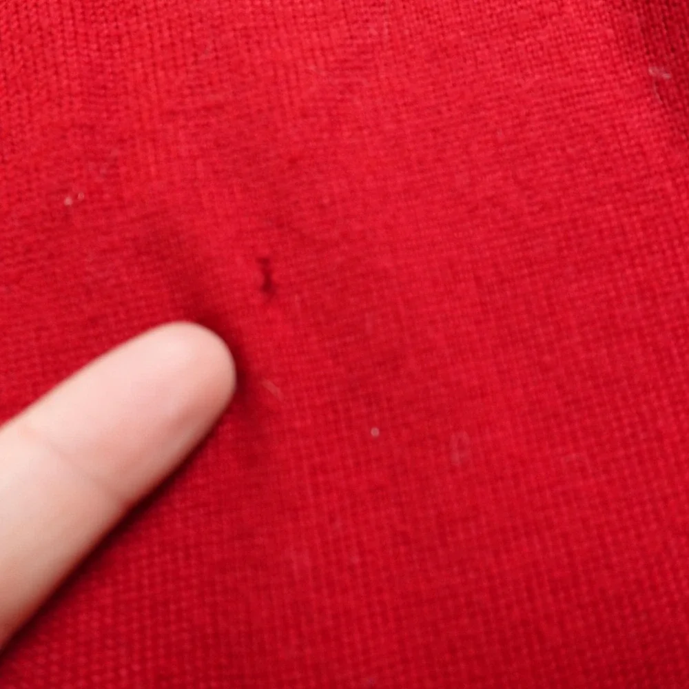 Hart Schaffner Marx Sweater‎ Vest Mens XL Red Merino Wool Pullover V Neck Cozy